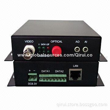 Fiber optic multiplexer, 1 Channel Video/1 return Data to SM FC 20km, Fiber Optical Video Multiple